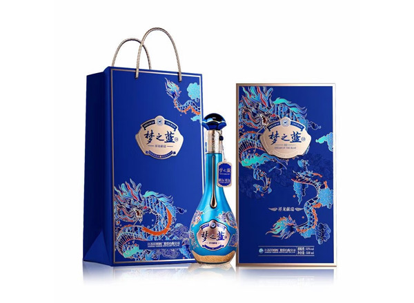 延边洋河梦之蓝祥龙献瑞龙年生肖礼盒回收