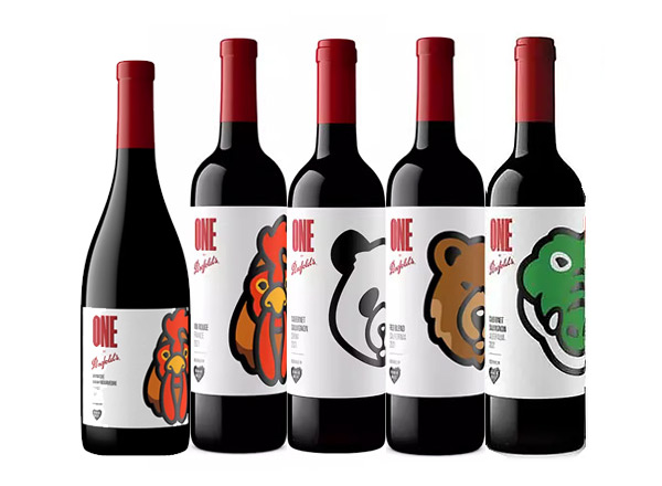 延边回收奔富红酒奔富一号1号Penfolds ONE潮流联名Human Made中国熊猫加州棕熊法国雄鸡澳洲鳄鱼