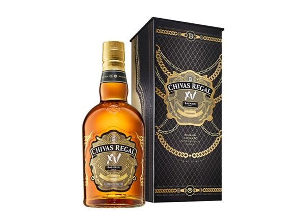延边芝华士15年回收Chivas Regal XV Balmain巴尔曼联名限定版700ml苏格兰调配型威士忌洋酒