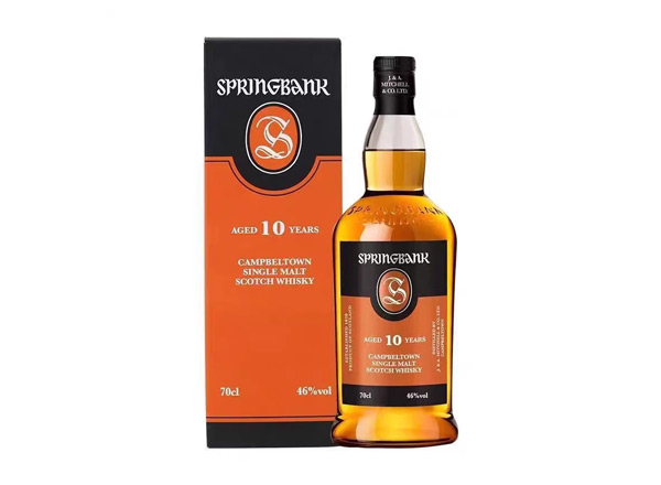 延边收购云顶10年威士忌SpringBank云顶10年700ml回收洋酒行货