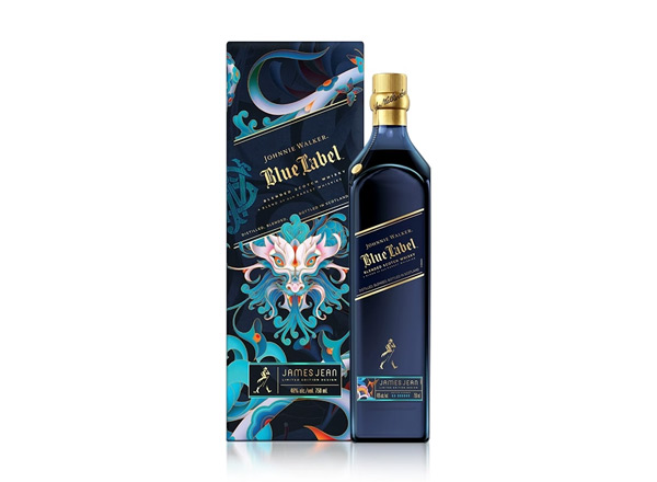 延边尊尼获加蓝牌威士忌回收Johnnie Walker蟠龙献瑞龙年特别版约翰走路750ml春节限量版